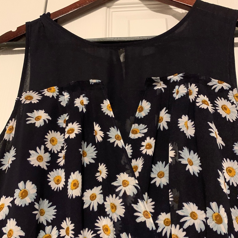 Forever 21 Women’s Navy Sunflower Dress Size M